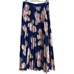 A New Day Floral Women’s Pleated Midi Skirt, size Small